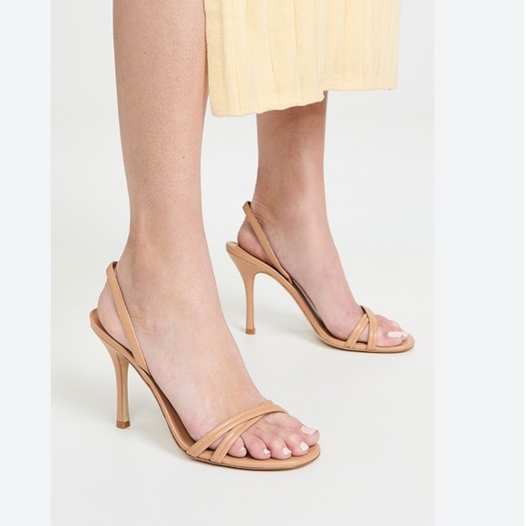 Larroude Shoes - Larroude Nude Strappy Heels